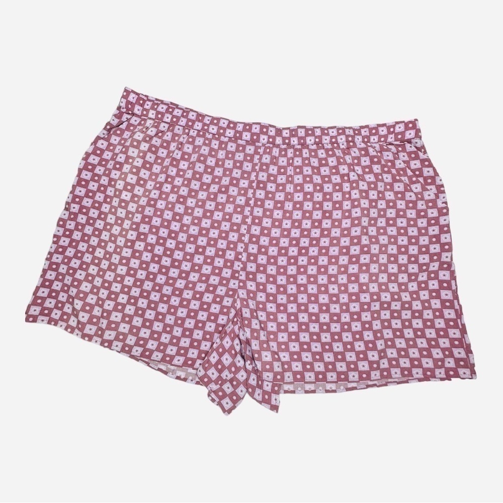BP Floral Checkered Shorts Size 4X